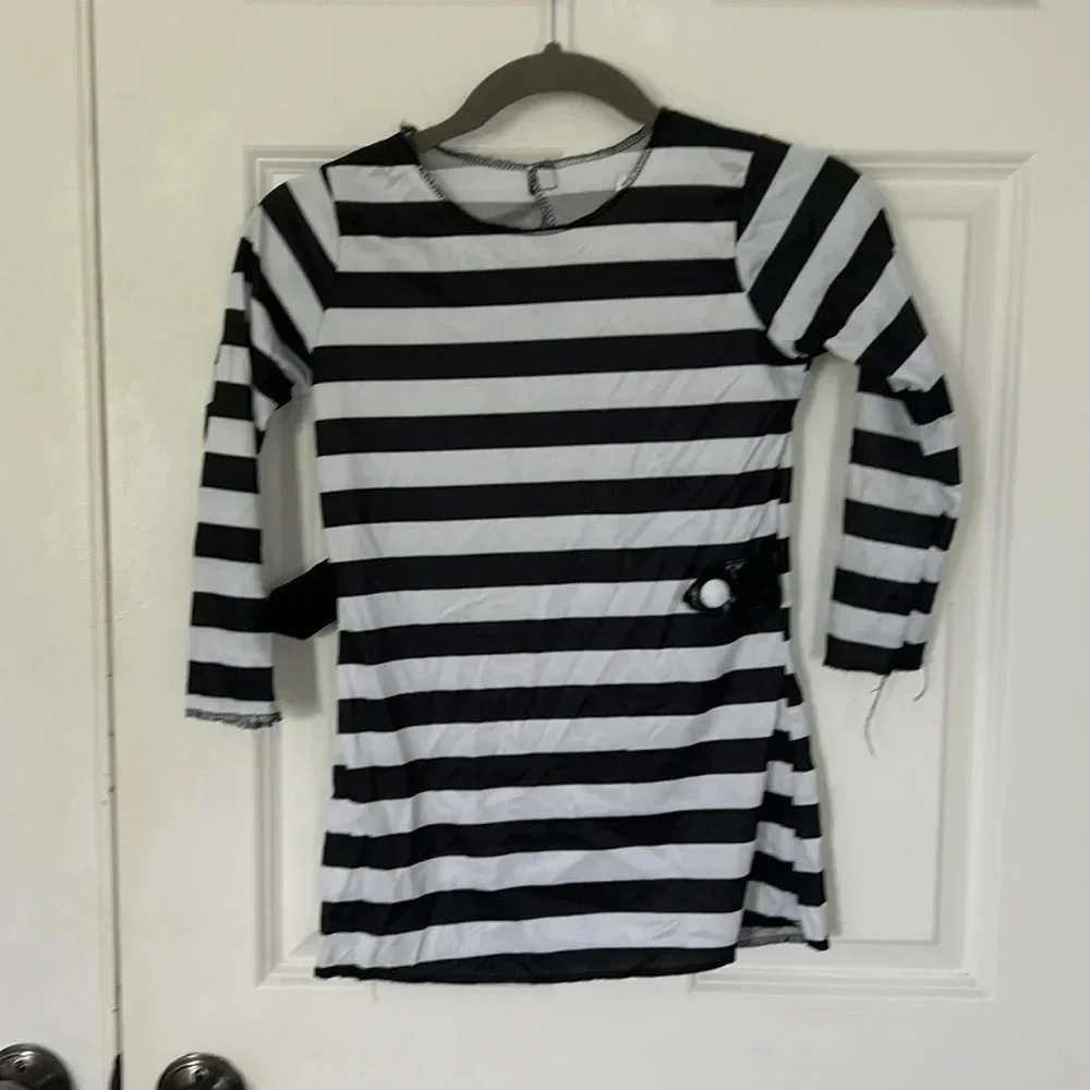 Troublemaker Maker costume child medium, 8 to 10 years black-and-white - Picture 3 of 9